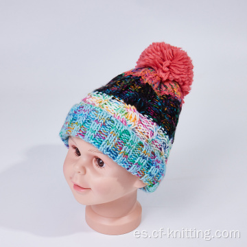 Gorro de punto de invierno para niños